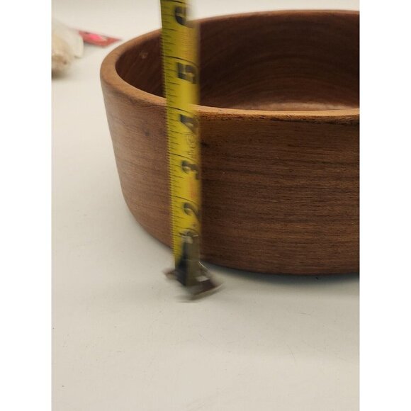 Benjamin & Medwin Inc Wood Salad Replacement Bowl Large Brown Thailand 10x4 - Picture 4 of 6
